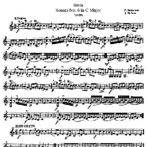 小提琴谱 | Soata No.6. in C Major