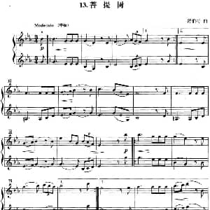 小提琴谱 | 初级小提琴二重奏 菩提树 舒伯特