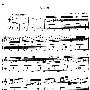 Prokofiev Ten Pieces Op.12 钢琴谱 谢尔盖 普罗科菲耶夫