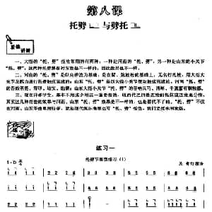 古筝谱 | 古筝托劈与劈托练习