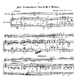 长笛曲谱 | Opern Transcriptionen.Op.45 7 长笛 钢琴伴奏