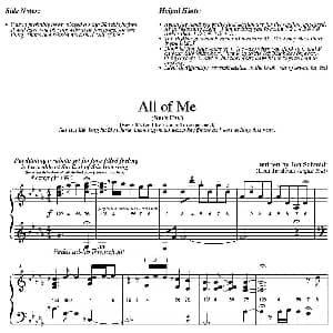 All Of Me 钢琴谱 Jon Schmidt