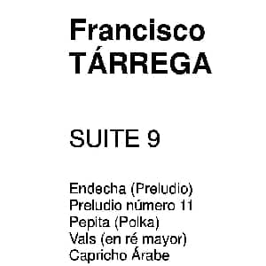 塔雷加作品全集 第9部分 吉他谱 弗朗西斯科 塔雷加