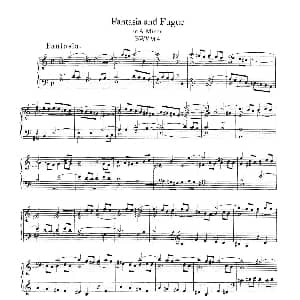 Fantasia and Fugue in a Minor BWV 904 钢琴谱 约翰 塞巴斯蒂安 巴赫