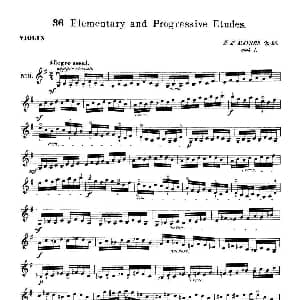 小提琴谱 | 开塞 KAYSER 36首小提琴练习曲之9