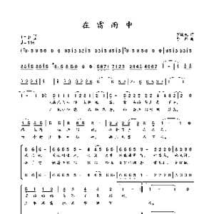 在雷雨中_歌谱投稿_词曲:罗晓航 李群