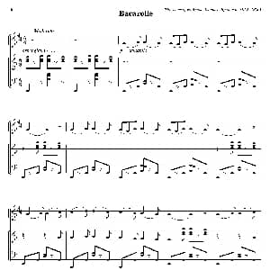 Bacarolle 小号 钢琴伴奏