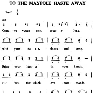 TO THE MAYPOLE HASTE AWAY 英国 _外国歌谱