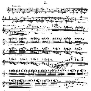 萨克斯谱 | 奇特克 萨克斯练习曲之二 ETUDY PRO SAXOPHON FR ZITRK.op.3