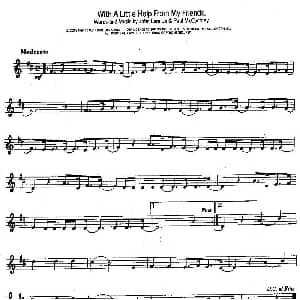 萨克斯谱 | With A Little Help From My Friends