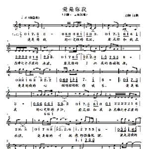爱是你我_歌曲简谱_词曲:刀郎 刀郎