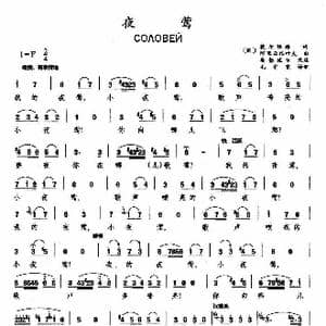 俄 夜莺_歌谱投稿
