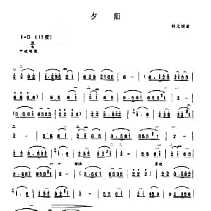 二胡谱 | 夕阳 林光璇