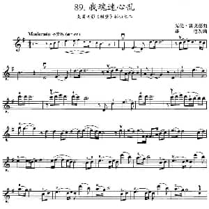 小提琴谱 | 我魂迷心乱 美国电影 甜梦 插曲之二 海伦 霍奥德曲 雄达改编