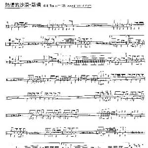 热情的沙漠 架子鼓谱