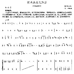 古筝谱 | 阳光总在风雨后 陈佳明 陈佳明
