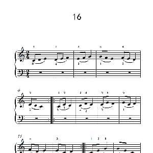 连音练习 16 钢琴谱