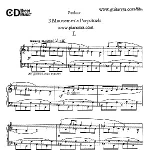 Trois Mouvements Perpetuel 钢琴谱 弗朗西斯 普朗克