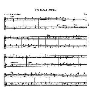 萨克斯谱 | 16首爵士二重奏 The Green Danube