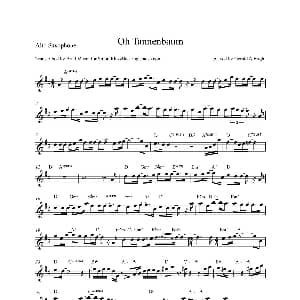 萨克斯谱 | Oh Tannenbaum 中音萨克斯