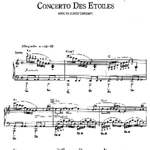 Concerto Des Etoiles 钢琴谱