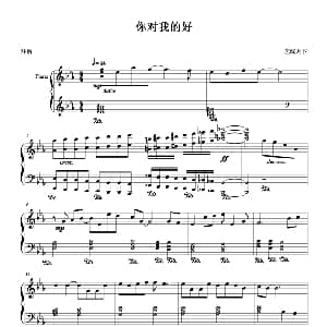 你对我的好 钢琴谱