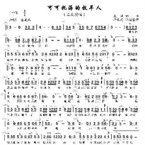 可可托海的牧羊人 _歌谱投稿_词曲:王琪 王琪