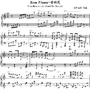 Snow Flower 钢琴谱 马克西姆