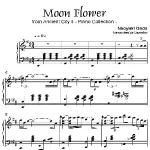 Moon Flower 钢琴谱 城之内 美莎