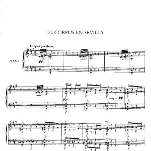 Iberia Suite EL CORPUS EN SEVILLA 钢琴谱 阿尔贝尼兹