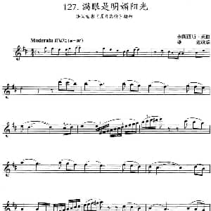 小提琴谱 | 满眼是明媚阳光 法国电影 夏日离情 插曲 弗朗西斯 莱曲 雄达改编