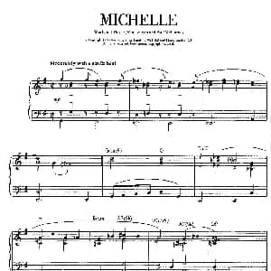 100首欧美流行歌曲钢琴独奏 MICHELLE 钢琴谱