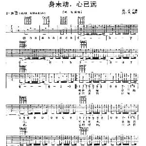 身未动 心已远 吉他谱 周迅 赵一民