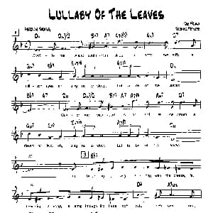 LULLABY OF THE LEAVES 降B爵士乐谱