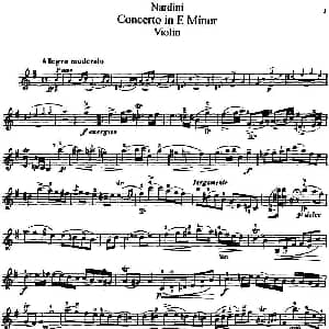 小提琴谱 | Concerto in E Minor 纳尔蒂尼作曲版 纳尔蒂尼