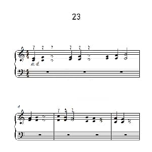 双音练习 23 钢琴谱