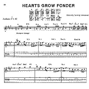 tommy emmanuel HEARTS GROW FONDER 吉他谱 tommy emmanuel