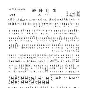 醉卧红尘_歌曲简谱_词曲:夏墨彦 琴小夕 凉凉