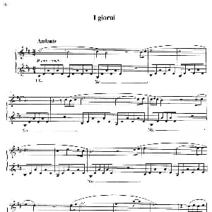 I giorni 钢琴谱 Ludovico Einaudi