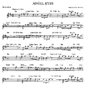 萨克斯谱 | ANGEL EYES
