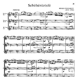 萨克斯谱 | Scheherzade 三重奏