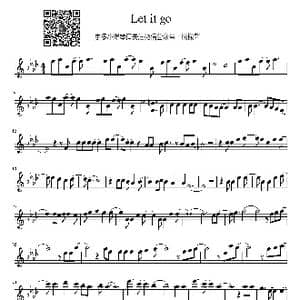 Let It Go小提琴谱｜冰雪奇缘小提琴谱_歌谱投稿_词曲:冰雪奇缘 冰雪奇缘