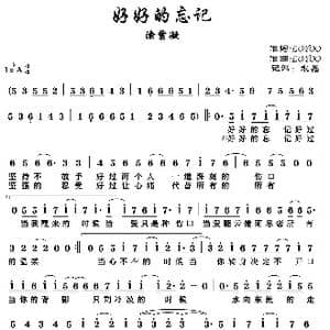 好好的忘记_歌谱投稿_词曲:LOYOO LOYOO