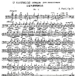 A. Piatti 12 Caprice Op.25 皮阿蒂 12首大提琴随想曲 第十一