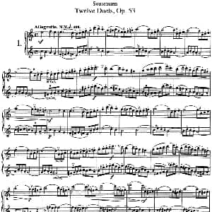 长笛曲谱 | 苏斯曼12首长笛重奏曲Op.53 NO.1 NO.4 Soussmann 苏斯曼