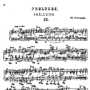 16 Preludes Op.9 钢琴谱 狄奥多 柯希纳