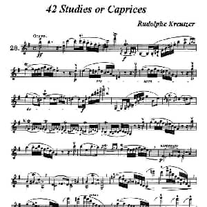 小提琴谱 | 42首练习曲或隨想曲之28 克莱采尔