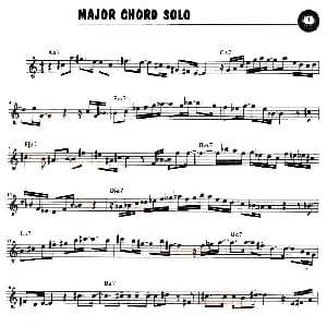 萨克斯谱 | MAJOR CHORD SOLO