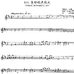 小提琴谱 | 美好的星期天 英国电影 美好的星期天 插曲 丹尼尔 卜恩 罗得 迈克尼曲 雄达改编