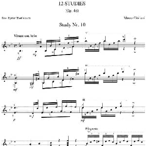 Mauro Giuliani 12 Studies,Op.48 吉他谱